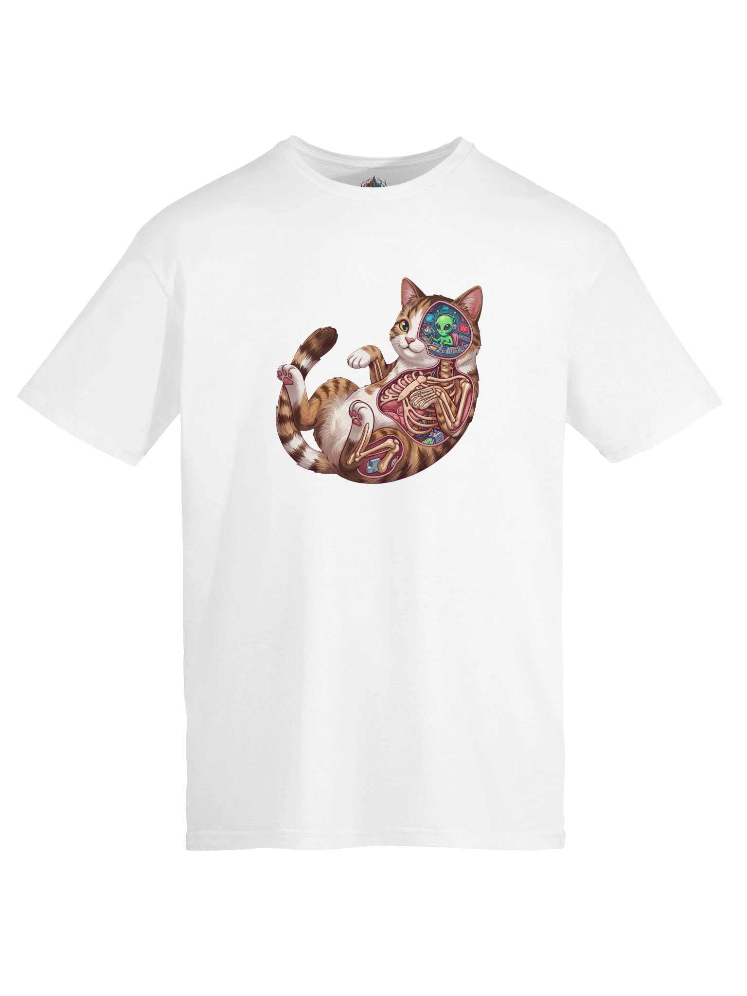 Alien Cat Graphic T-Shirt | Funny Sci-Fi Cat Shirt product image (5)