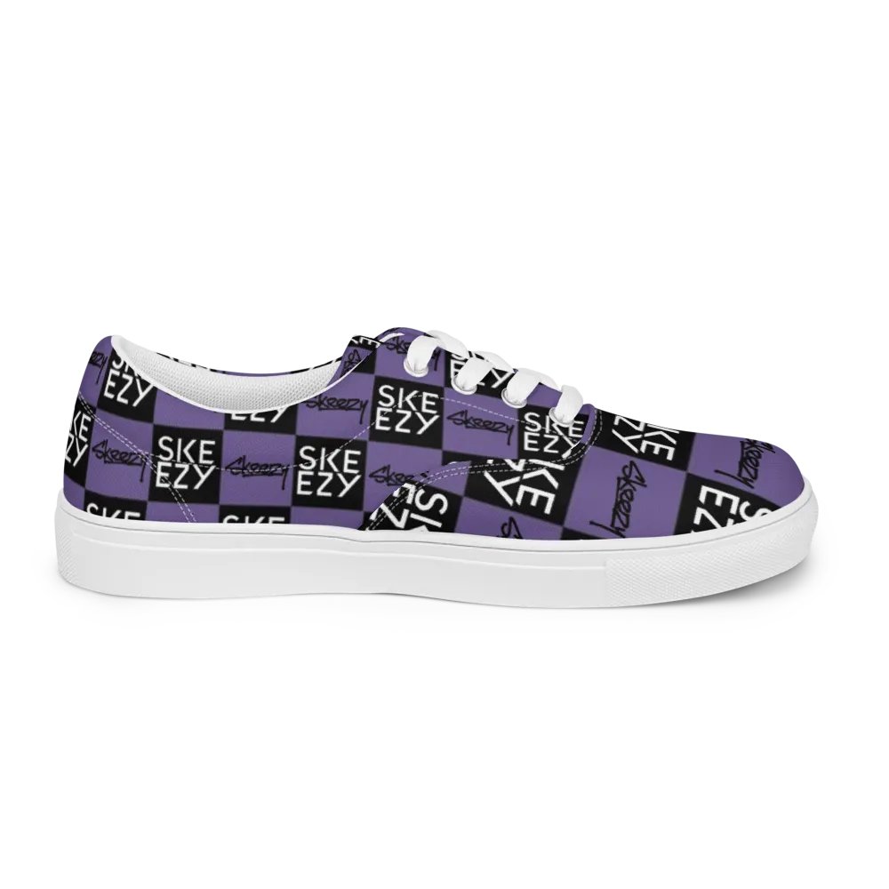 Checkered Skeezy Lace-Up Shoes PUR/BLK (Men's) product image (10)