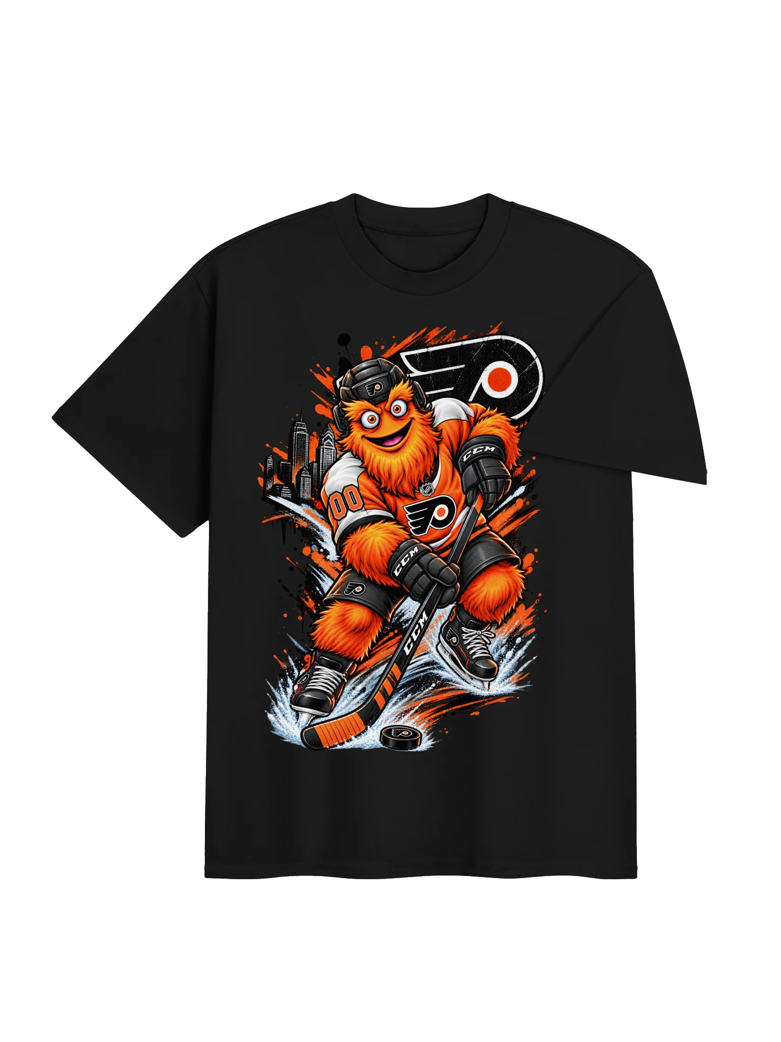 Flyers Mascot Hockey Splash Tee product image (8)