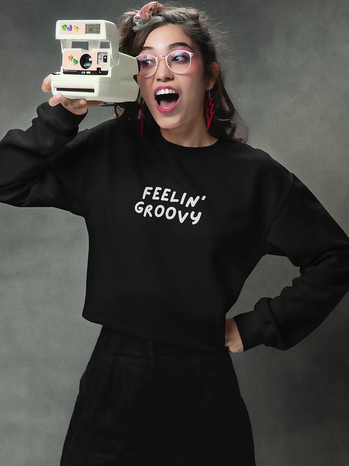 “Feelin’ Groovy” My Vibe Crewneck Sweatshirt #2 product image (1)