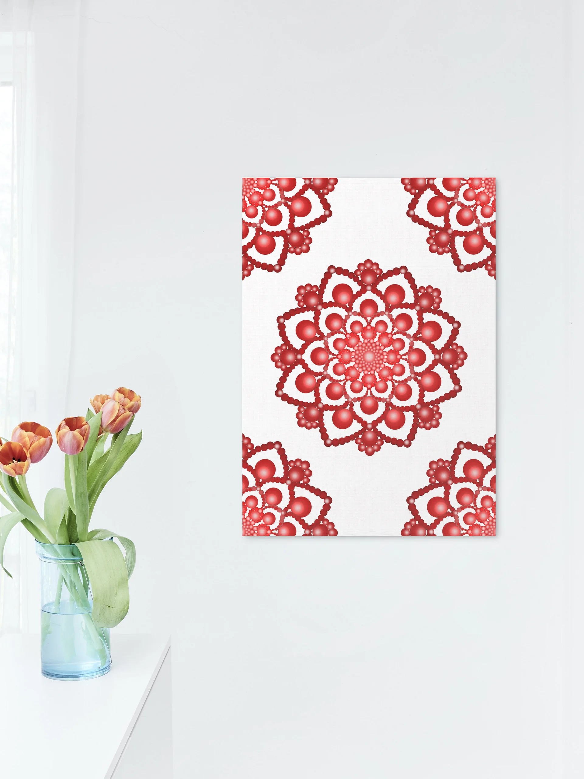 Red Dot Mandala Posters, 2 JPG Files product image (4)