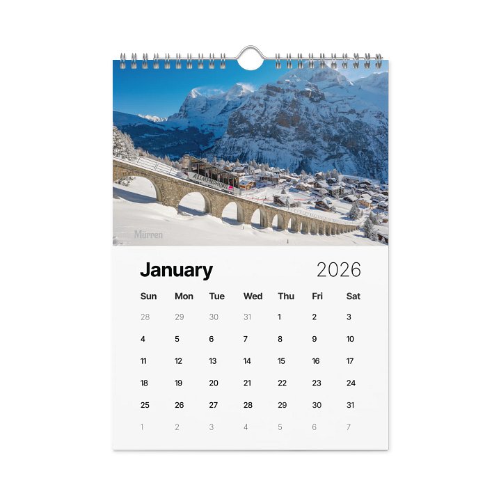 Swiss Landscapes Calendar 2026 product image (2)