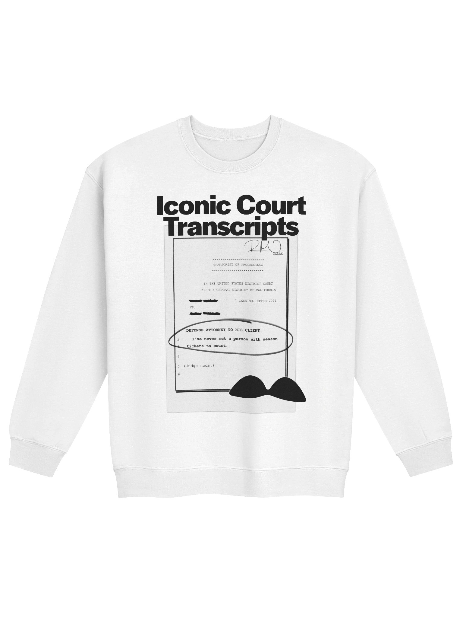 Season Tickets To Court White Sweatshirt product image (1)