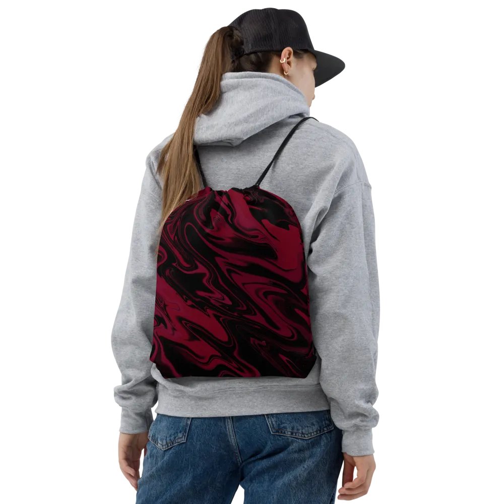 Stylish Swirl Drawstring Bag product image (2)