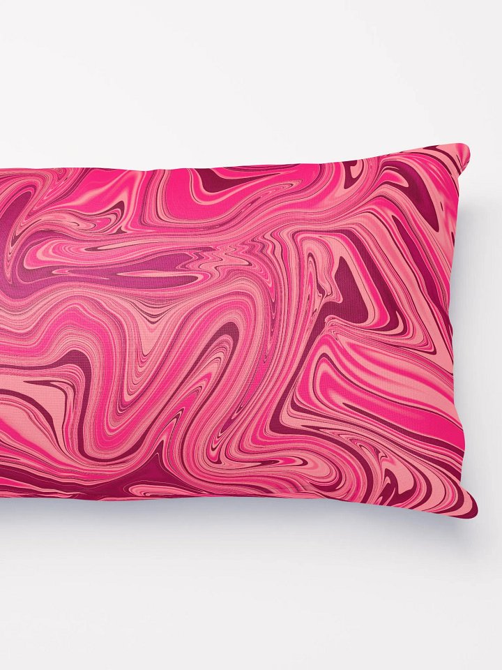Basic Pillow - Shades of Magenta Pink Digital Fluid Art product image (2)
