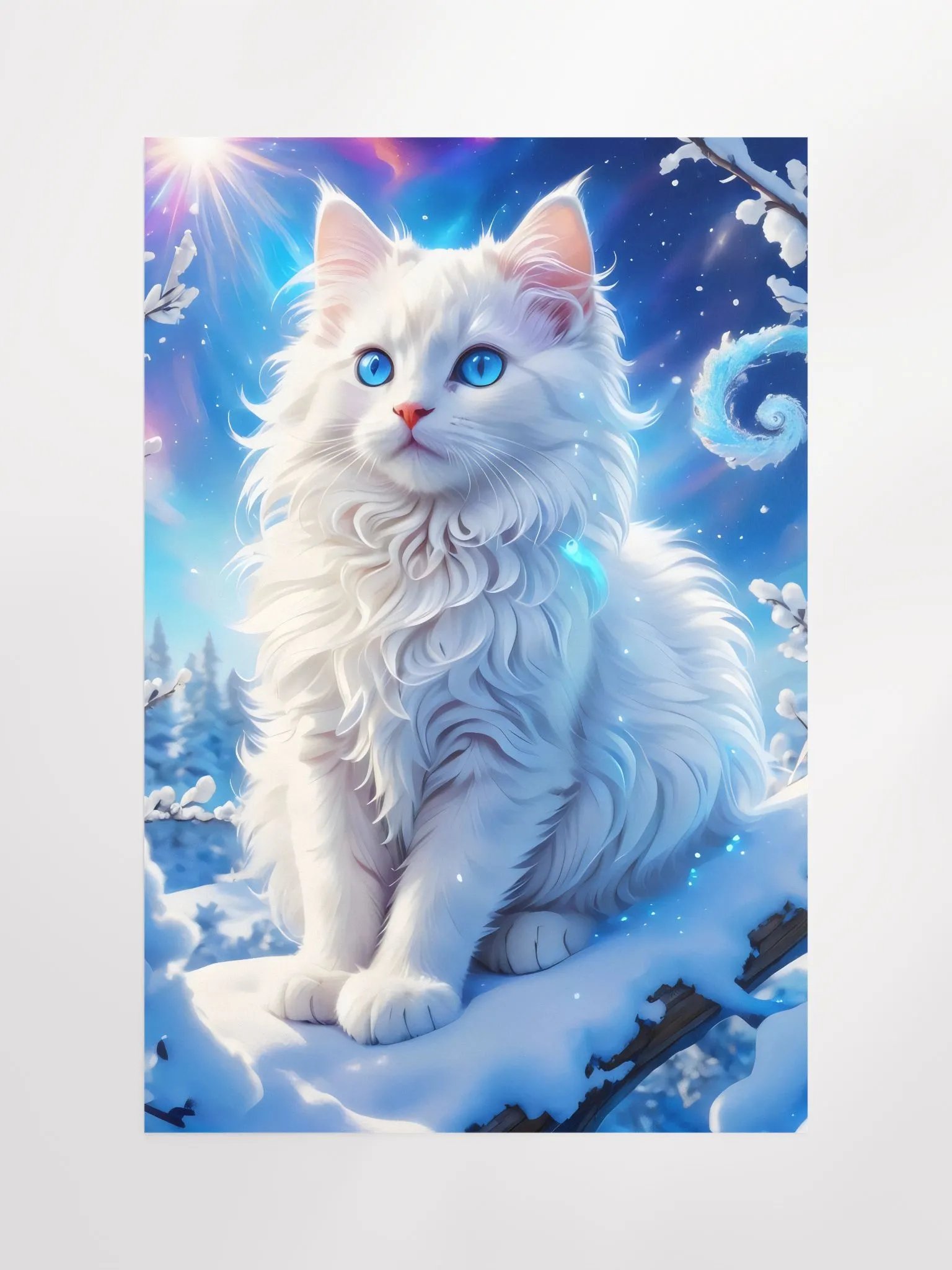 The Fluffiest Winter Kitten Poster product image (2)