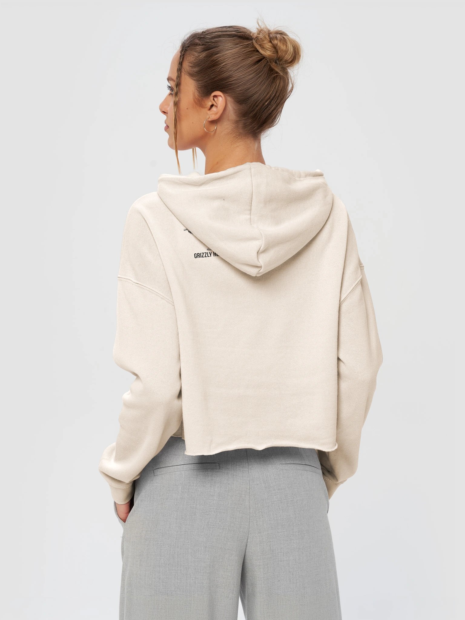 HYBRID ZOO – GRIZZLY CROP HOODIE product image (6)