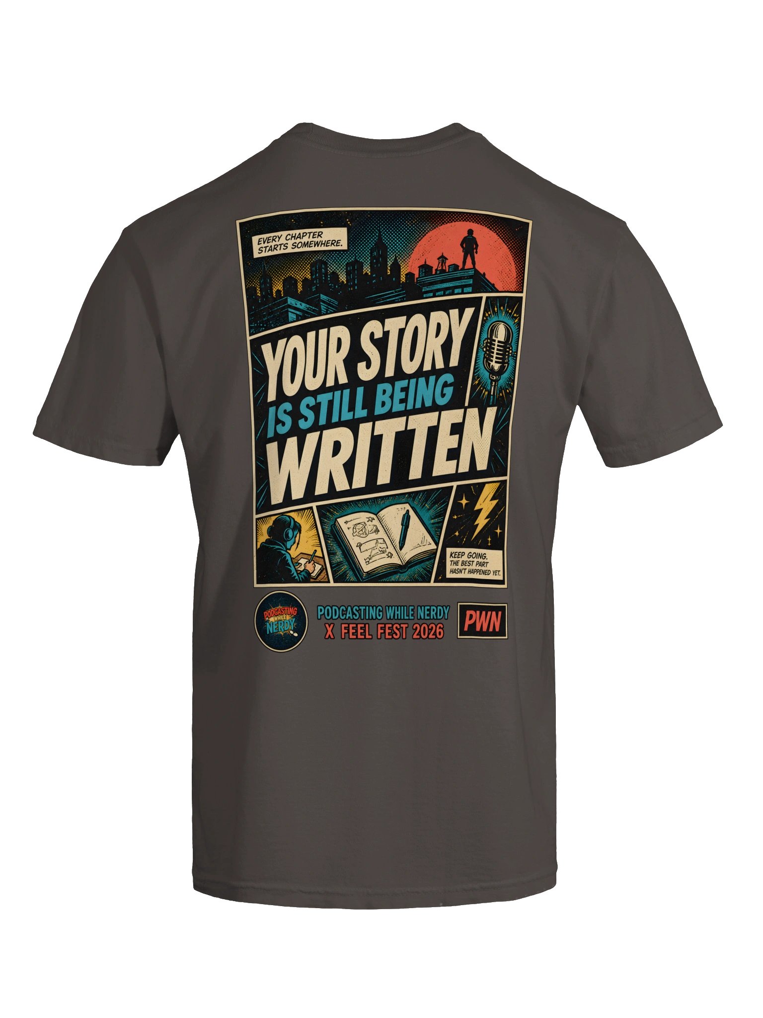Origin Story — Feel Fest 2026 Heavyweight T-Shirt product image (11)