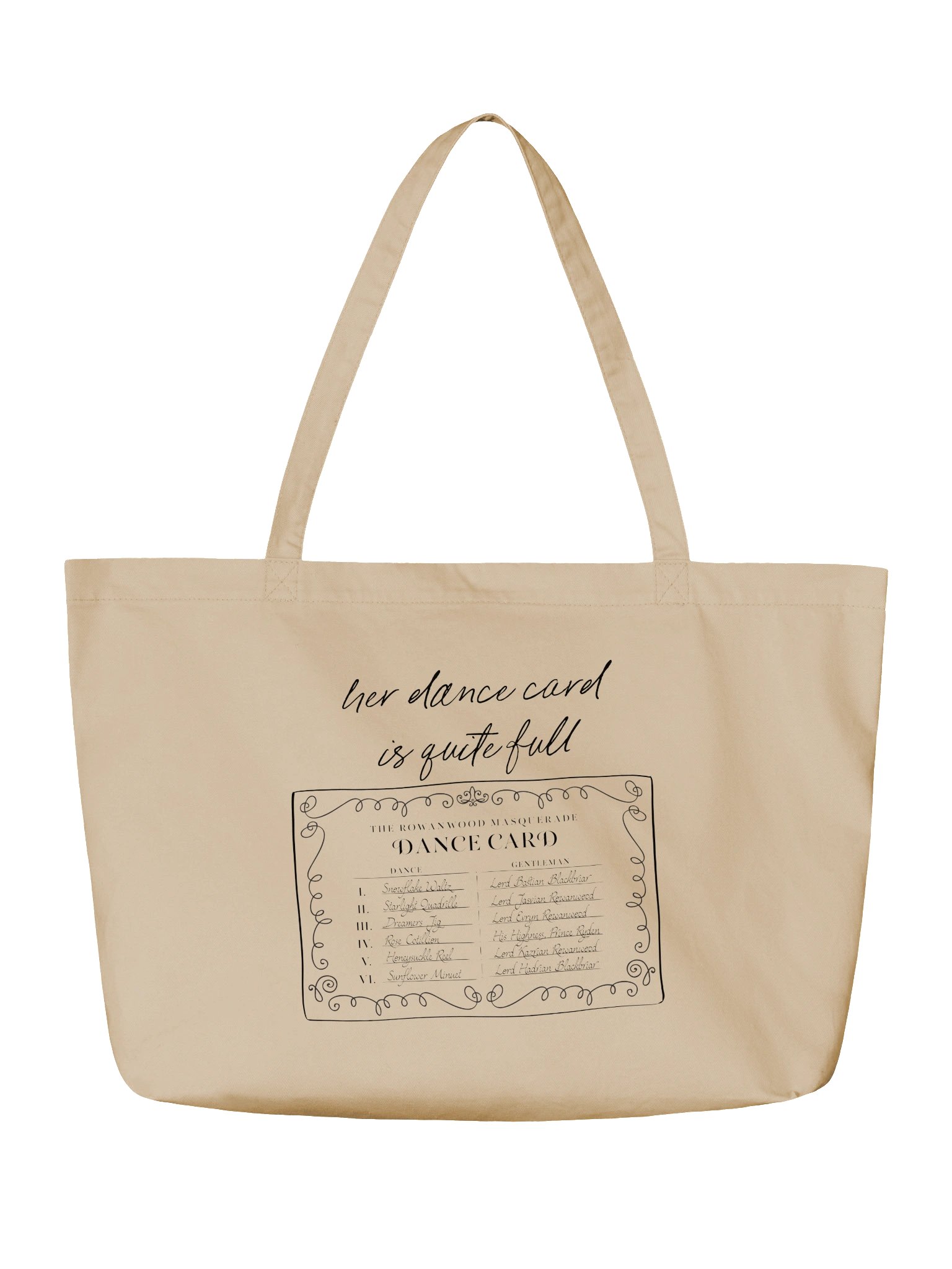 Dance Card Econscious Tote Bag | 20″ × 14″ product image (2)