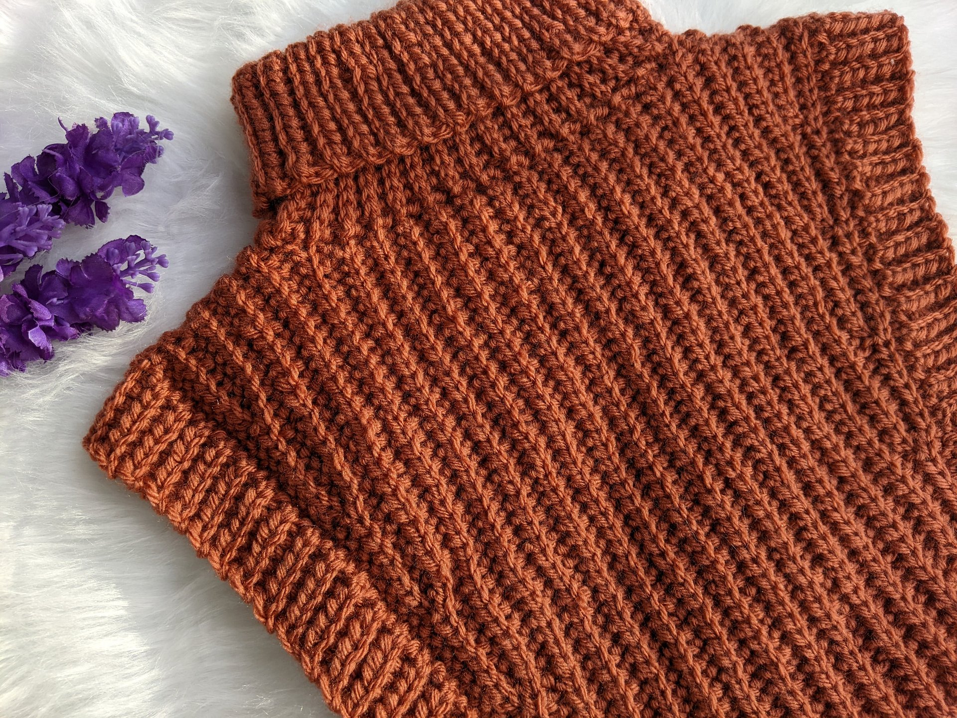 Crochet Warm Turtleneck Dickey Pattern product image (7)