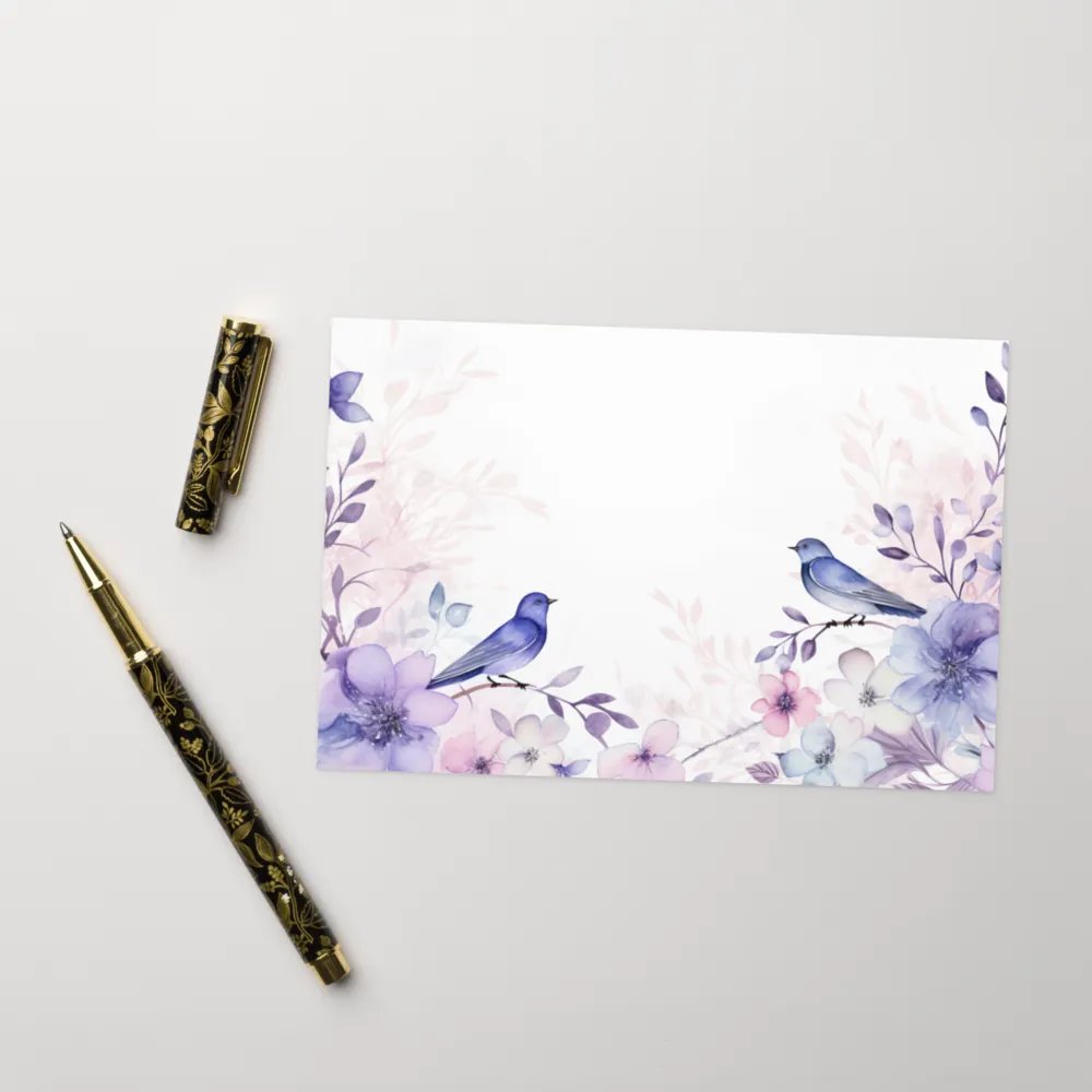 All-Occasion Greeting Card: Watercolor Birds and Florals product image (8)