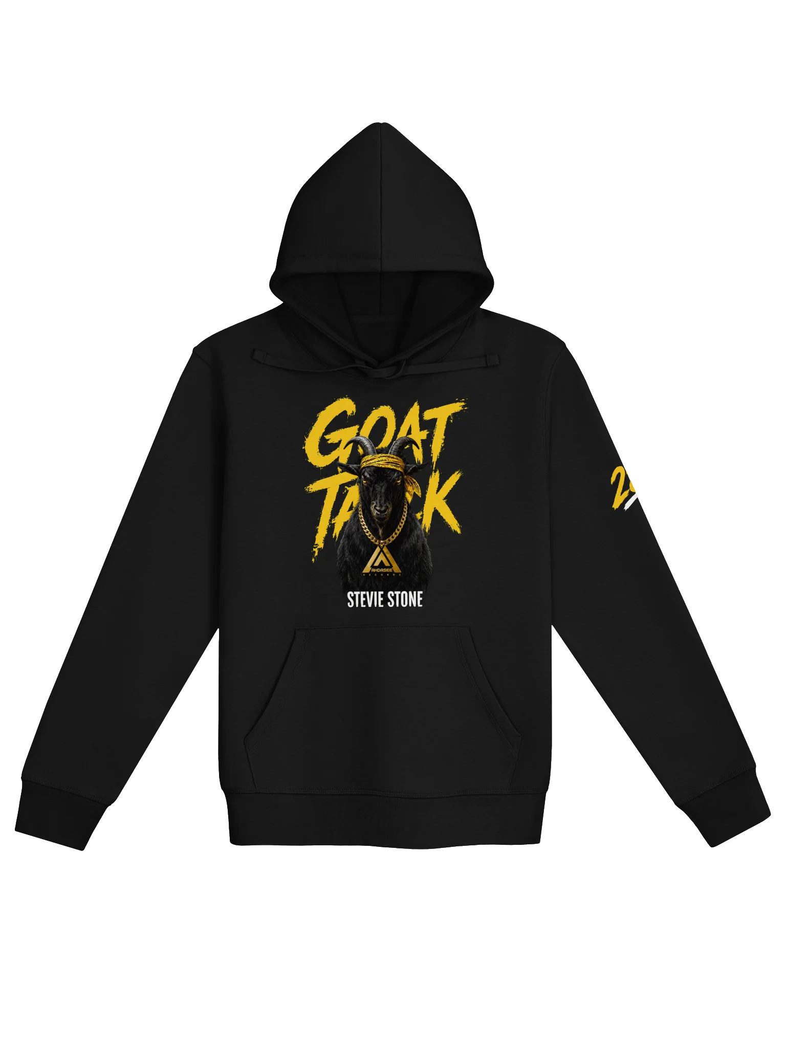 Stevie Stone GOAT TALK – Legacy in Motion Black Unisex Hoodie product image (1)