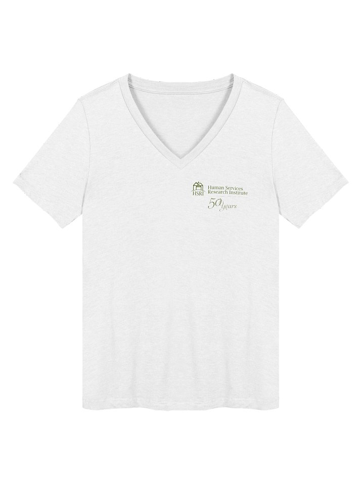 HSRI 50th Anniversary V-Neck T-Shirt - White product image (1)