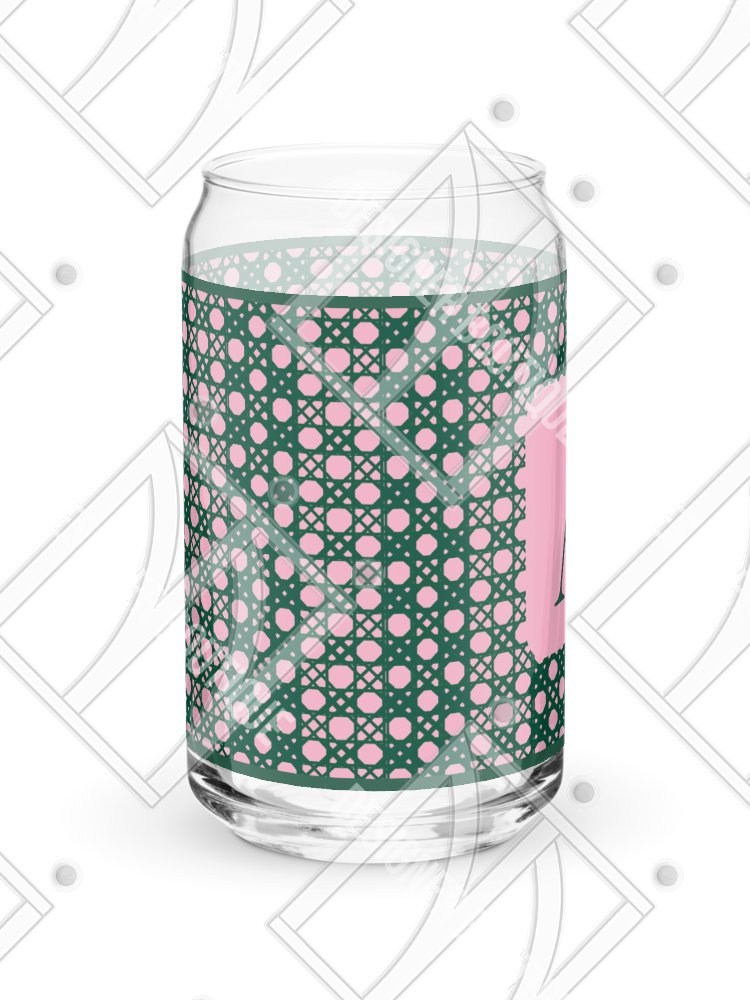 Verdant Garden Monogram A Can-Shaped Glass product image (5)