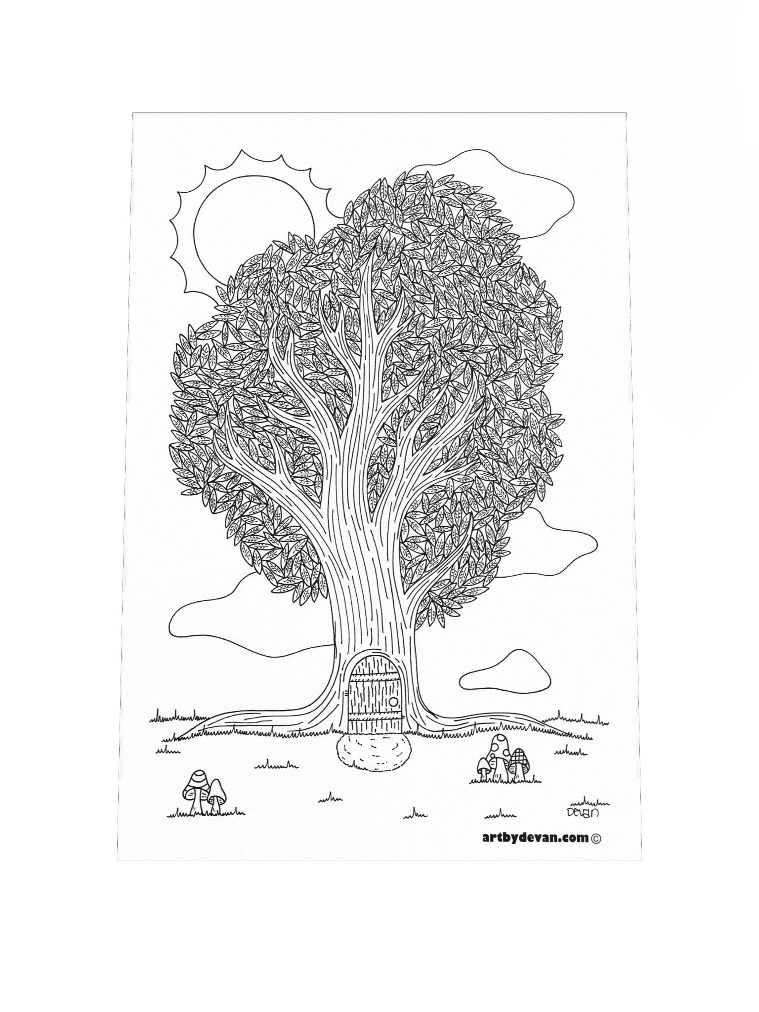 Color Your Own Art: Little Door product image (1)