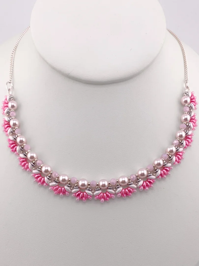First Blooms Beaded Necklace - Pink product image (1)