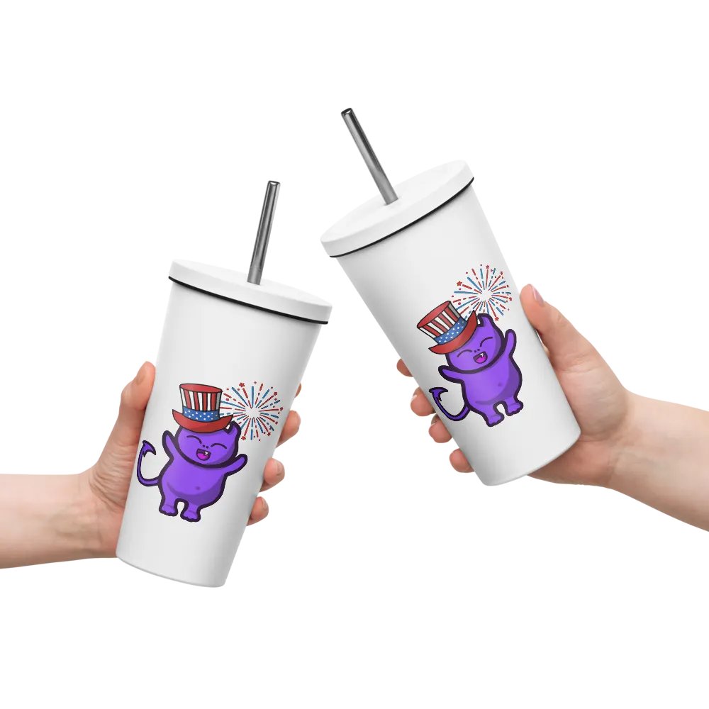 July 4th Insulated Cup With Lid product image (133)