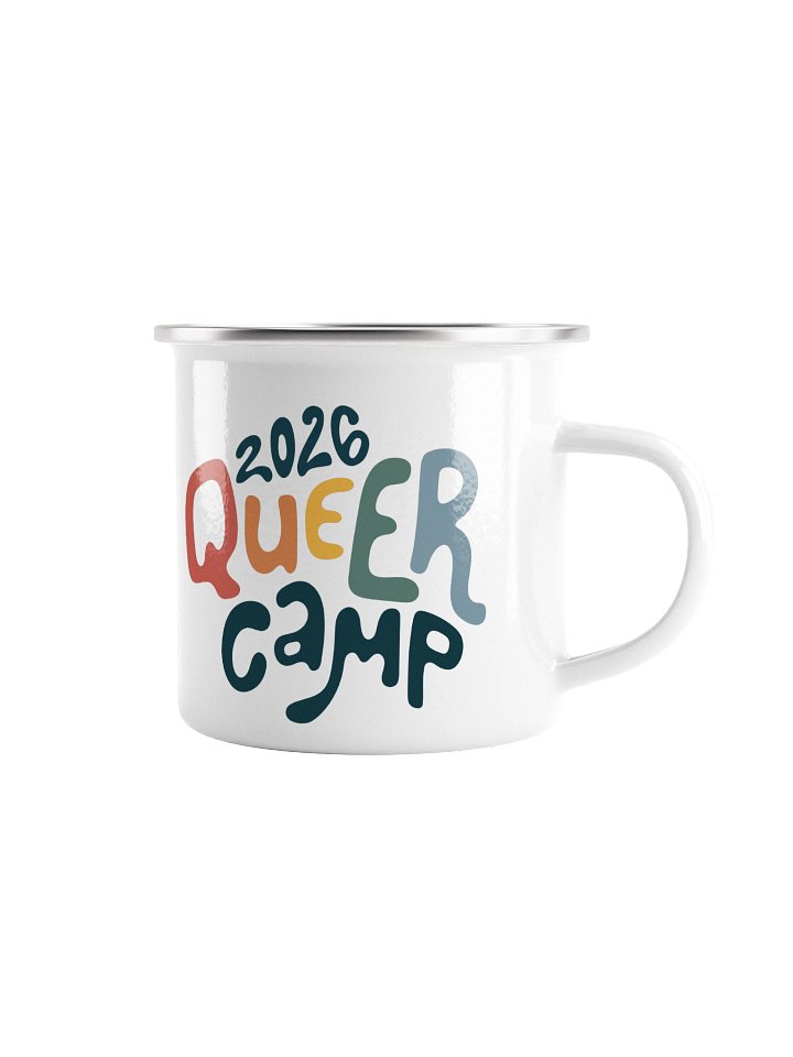 2026 Queer Camp Enamel Mug product image (1)
