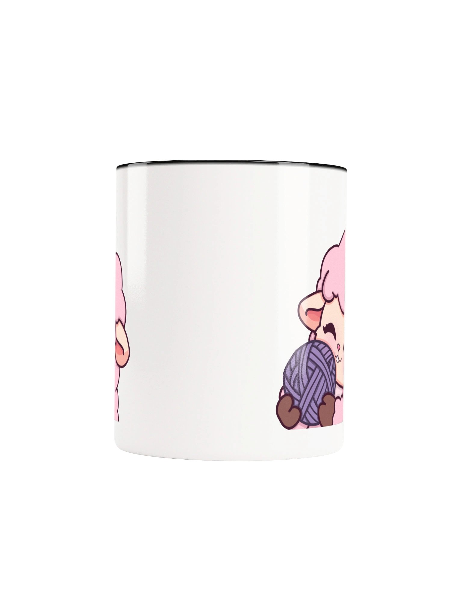 Coffee Mug with Sheep hugging a yarn ball product image (5)