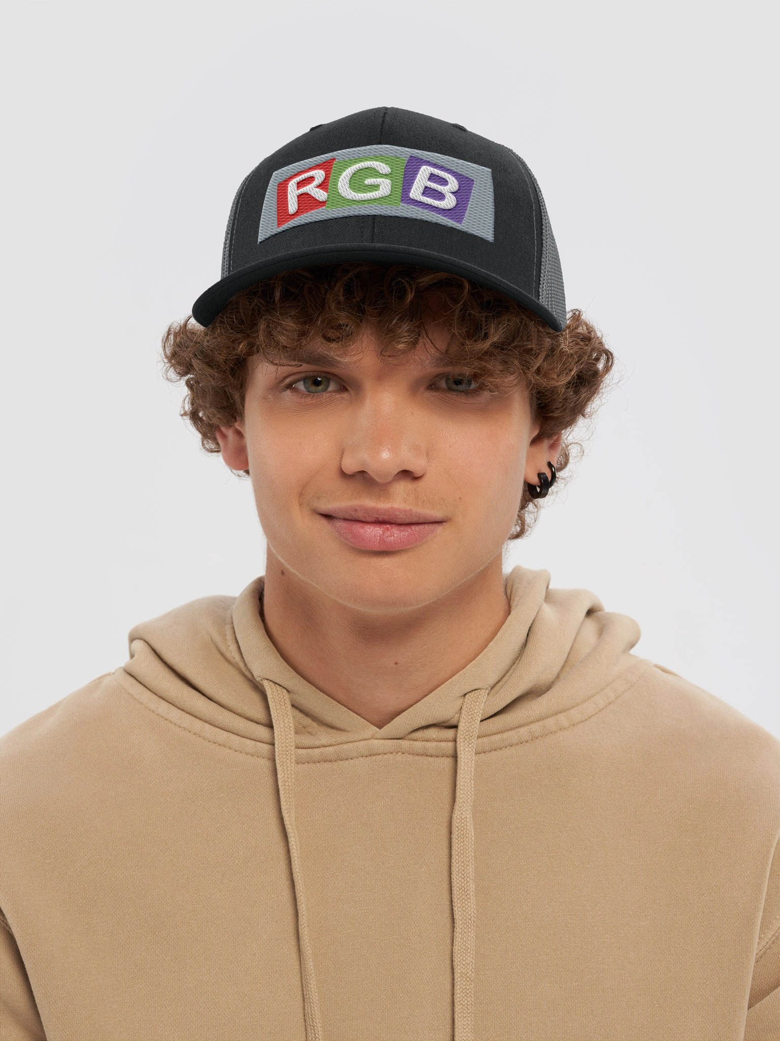 RGB Colorblock Trucker Hat product image (5)