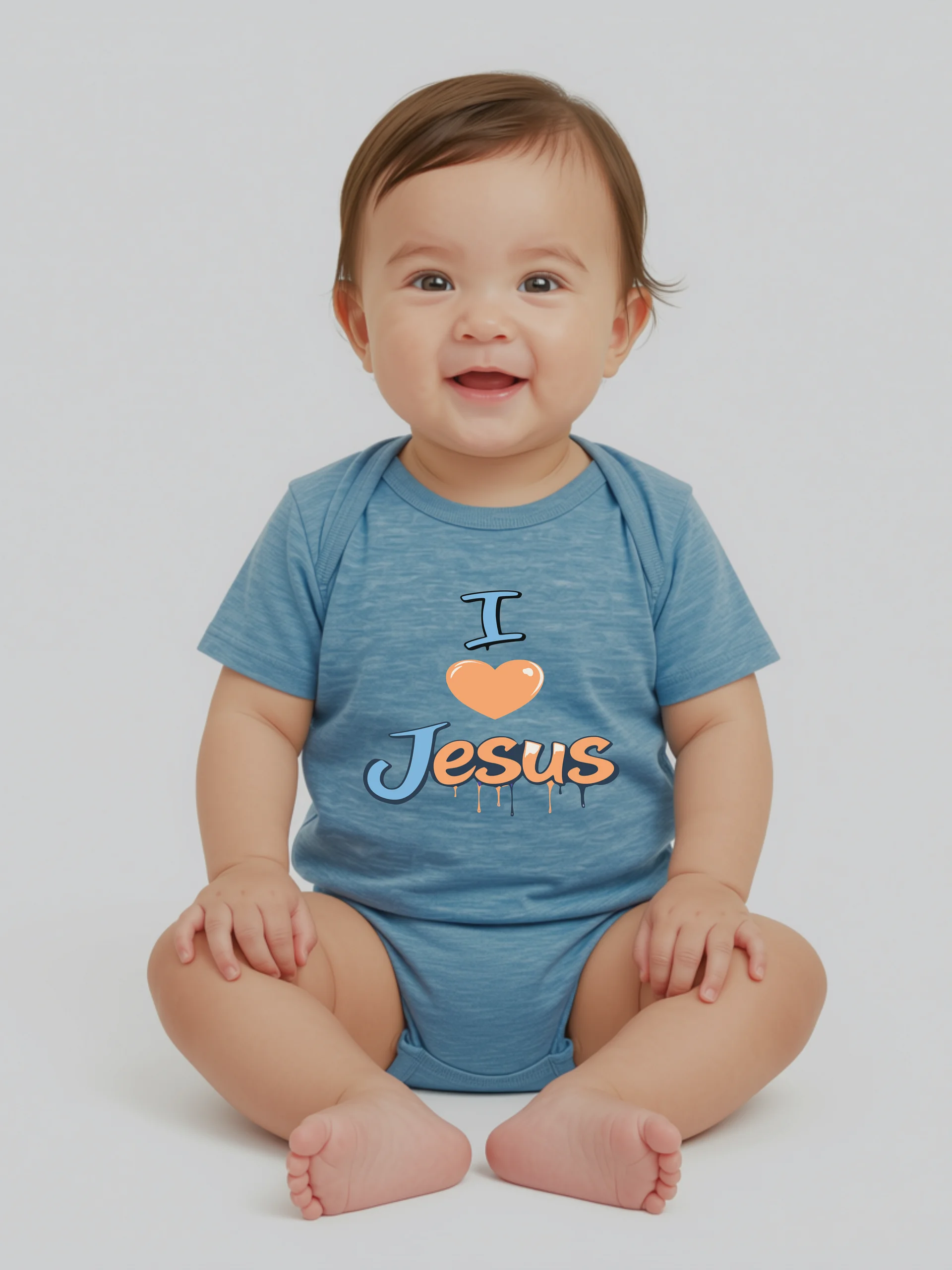 I Love Jesus Baby Bodysuit product image (1)