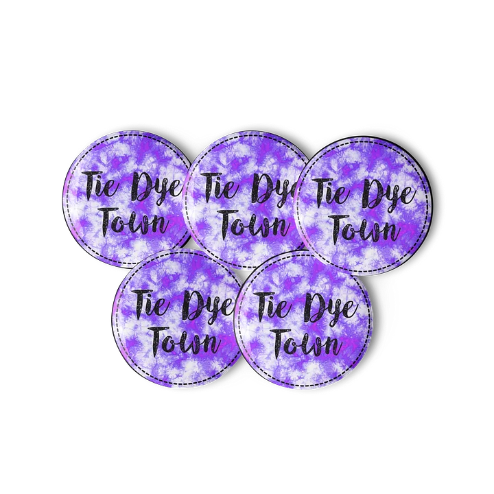 Tie Dye Town - Set of 5 Buttons product image (2)