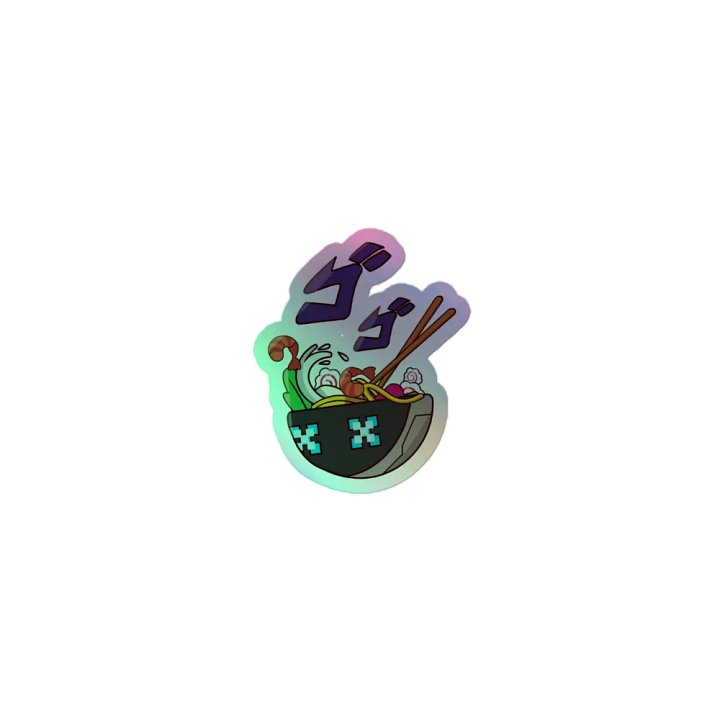 Bleep's Yomen Bowl holographic sticker product image (1)