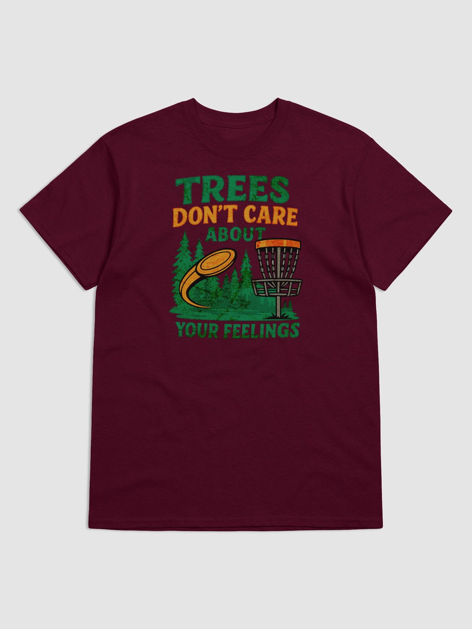 Trees Don’t Care Tee – Disc Golf Truth Bomb product image (5)