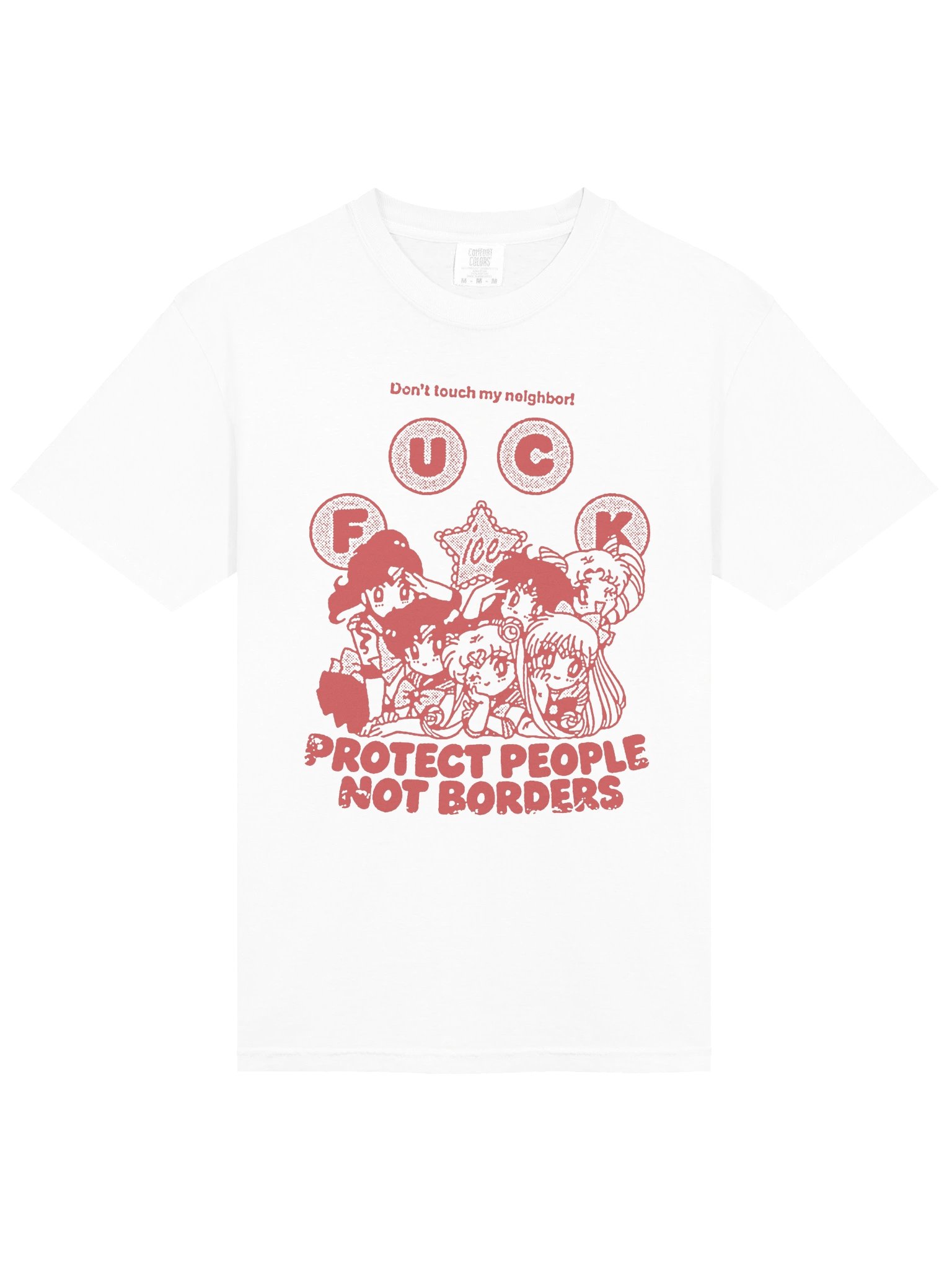 PROTECT ! T-shirt. front white vers. product image (2)