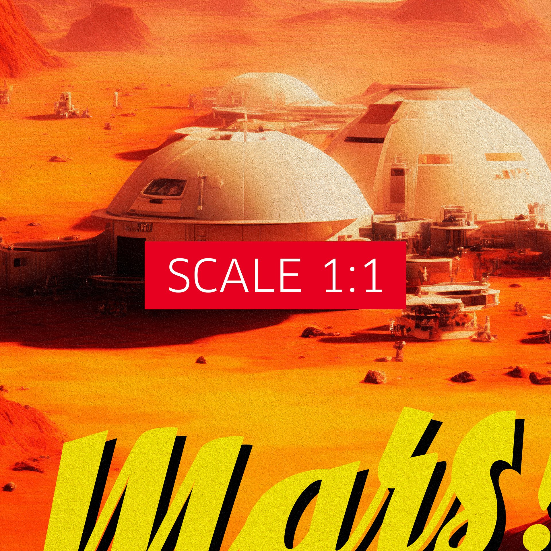Mars, Federal Colonies. Total Recall, 1990 — Vintage space poster, movie poster product image (4)