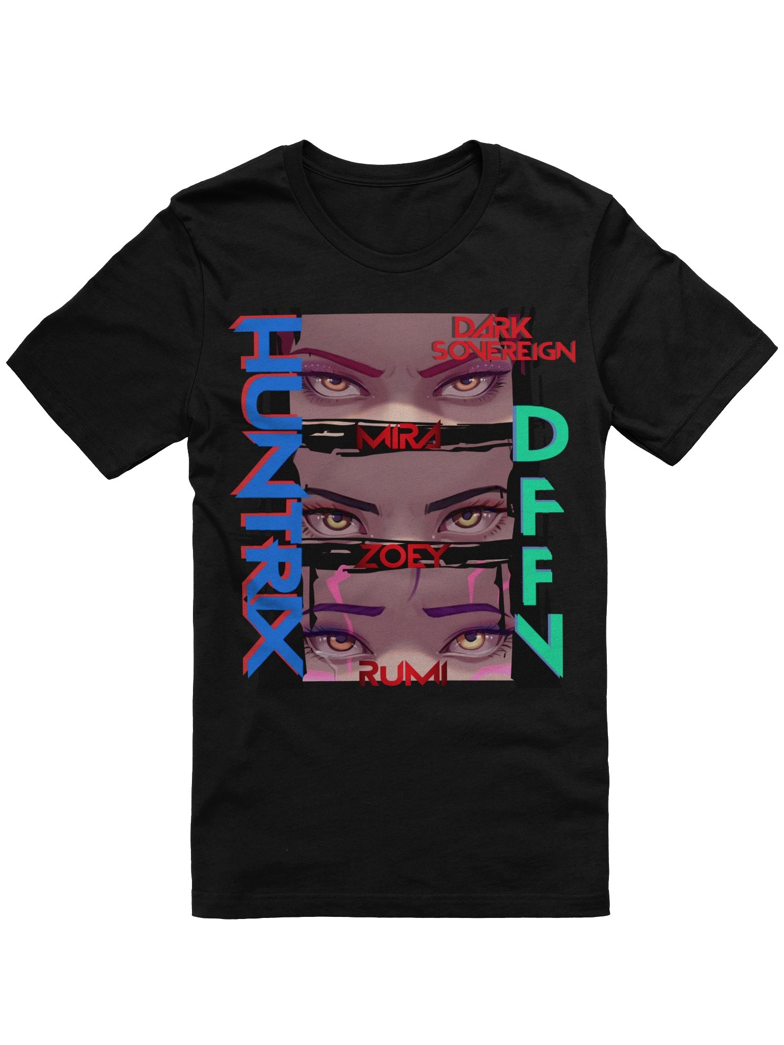 dark sovereign huntrix stare down mode tee product image (4)