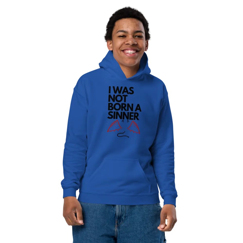 Youth Hoodie - I Was Not Born a Sinner product image (7)