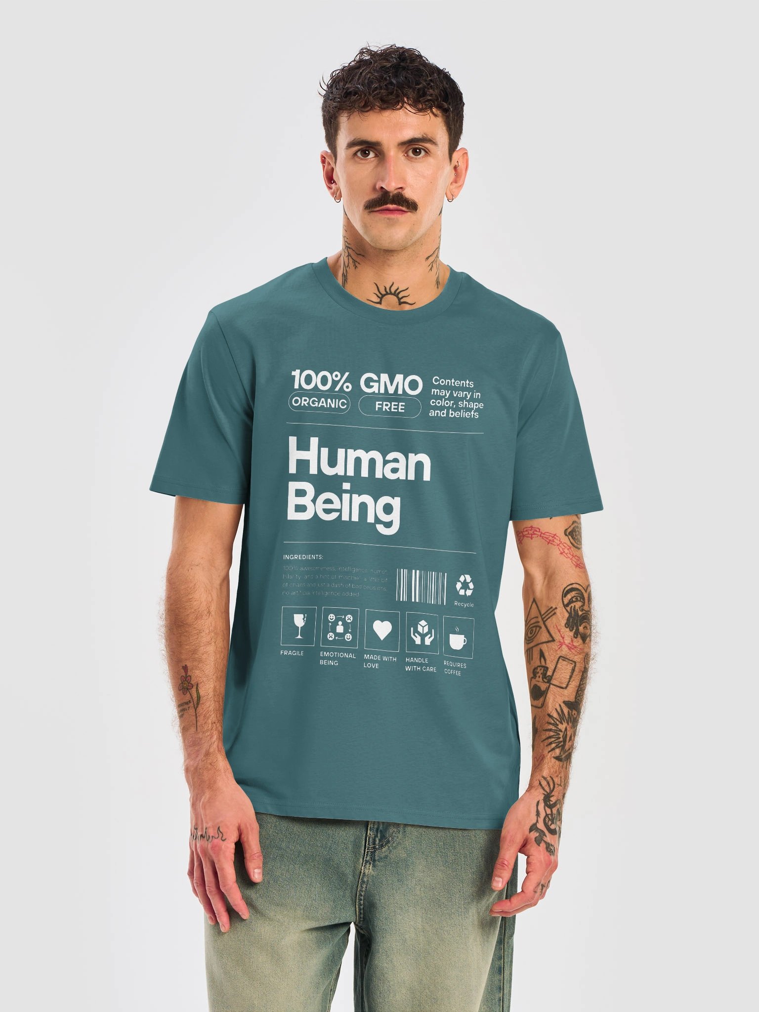 100% Human Being — Certified Organic -- Unisex Tee product image (19)