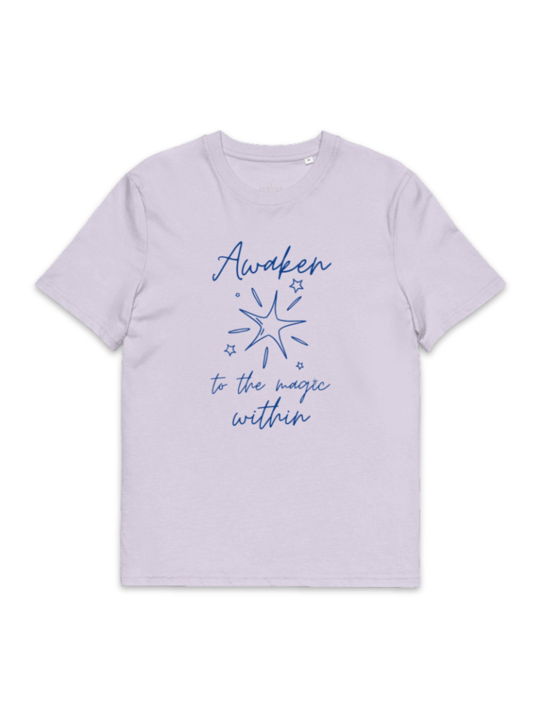 Awaken to the Magic Within: Organic Tee navy lettering product image (4)