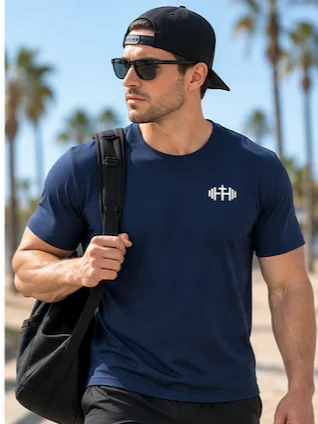 His House Mens Performance T-Shirt - Navy by His House