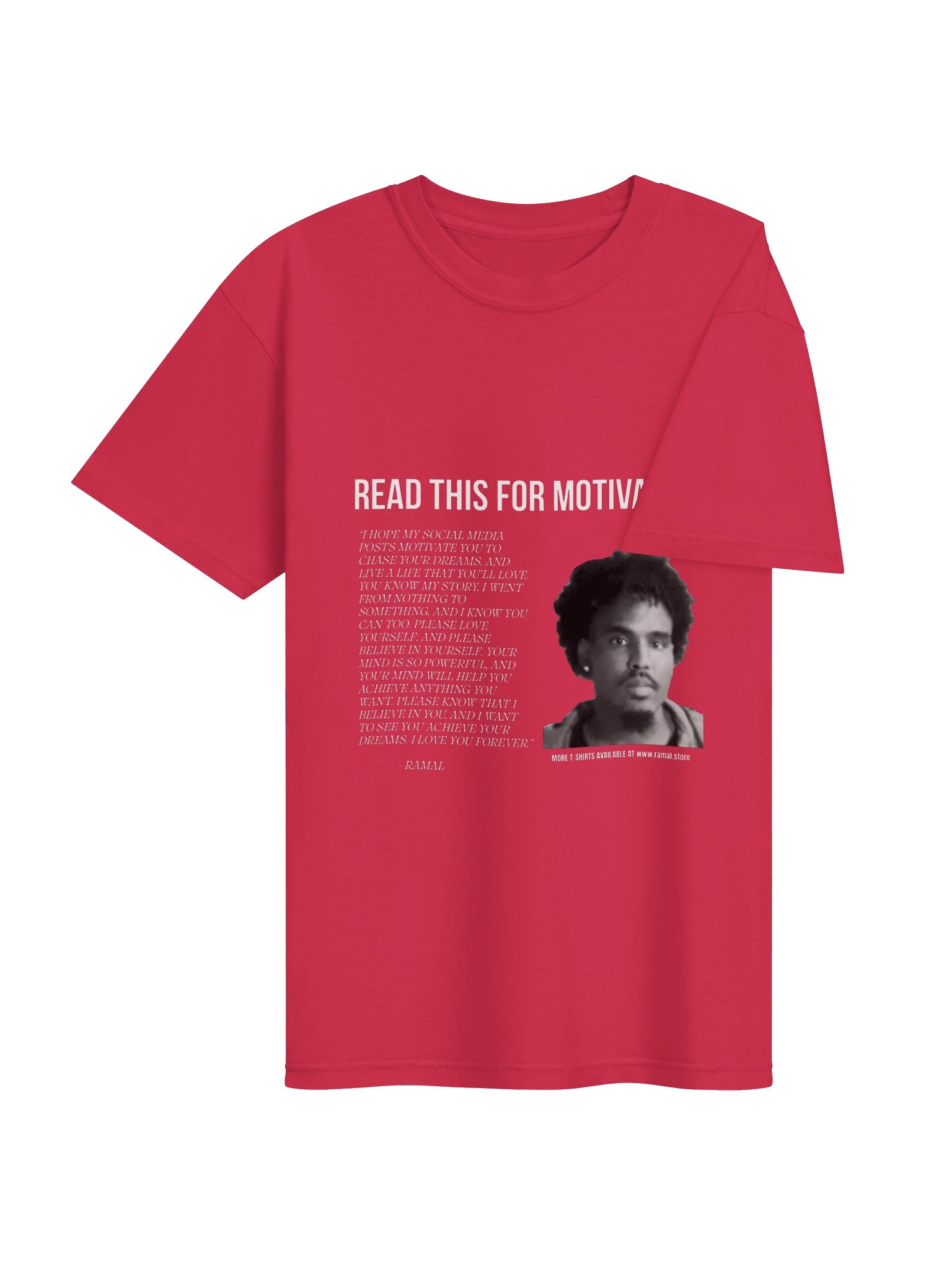 RED MOTIVATIONAL T-SHIRT product image (4)