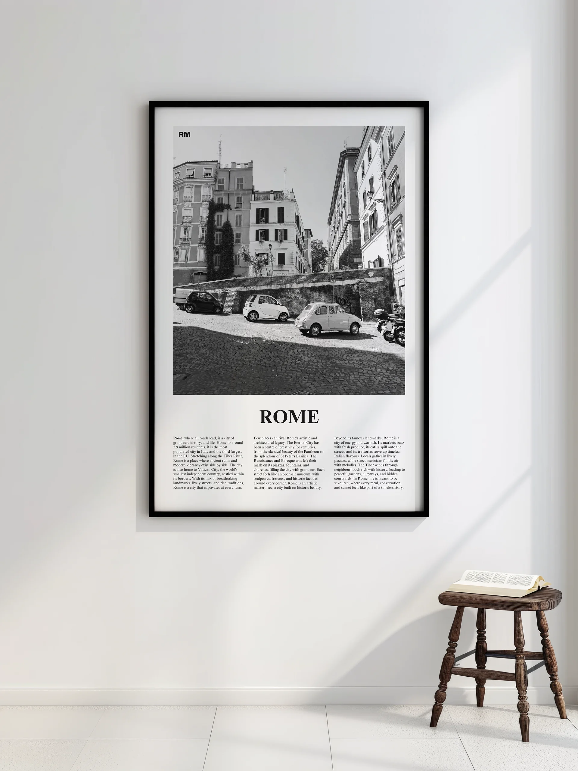 Rome 06 Newspaper Poster | Framed product image (9)