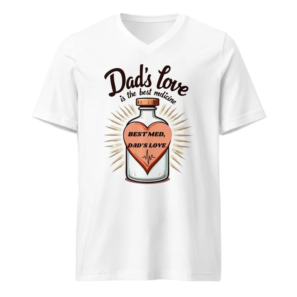 Dad's Love Medicine V-Neck Tee product image (1)