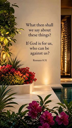 Romans 8:31 and more @beinspired.music 🤍

What then shall we say about these things?
If God is for us, who can be against us?...