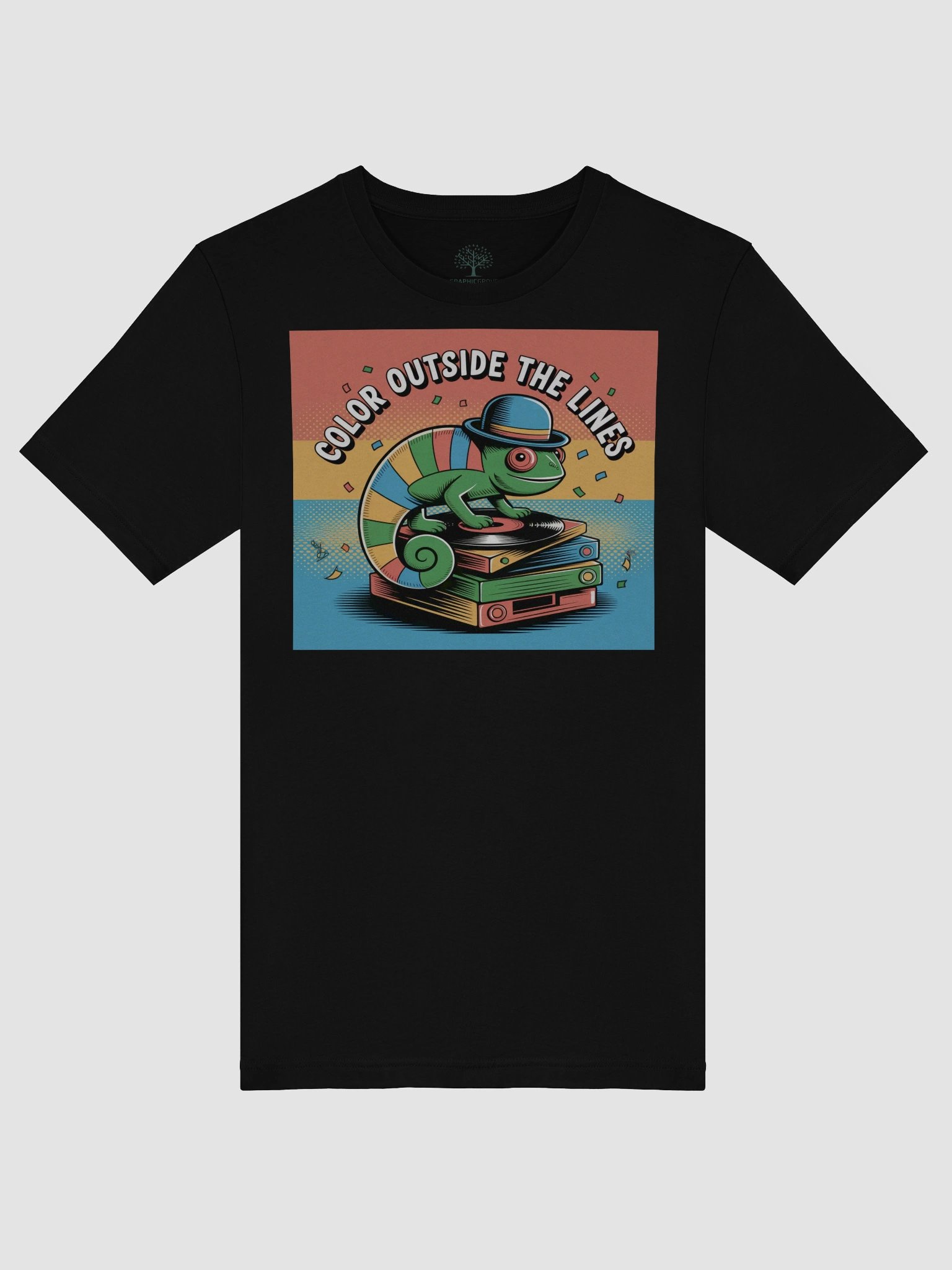Unisex 'Colour Outside The Lines' Chameleon DJ T-Shirt - Exclusive Design product image (51)
