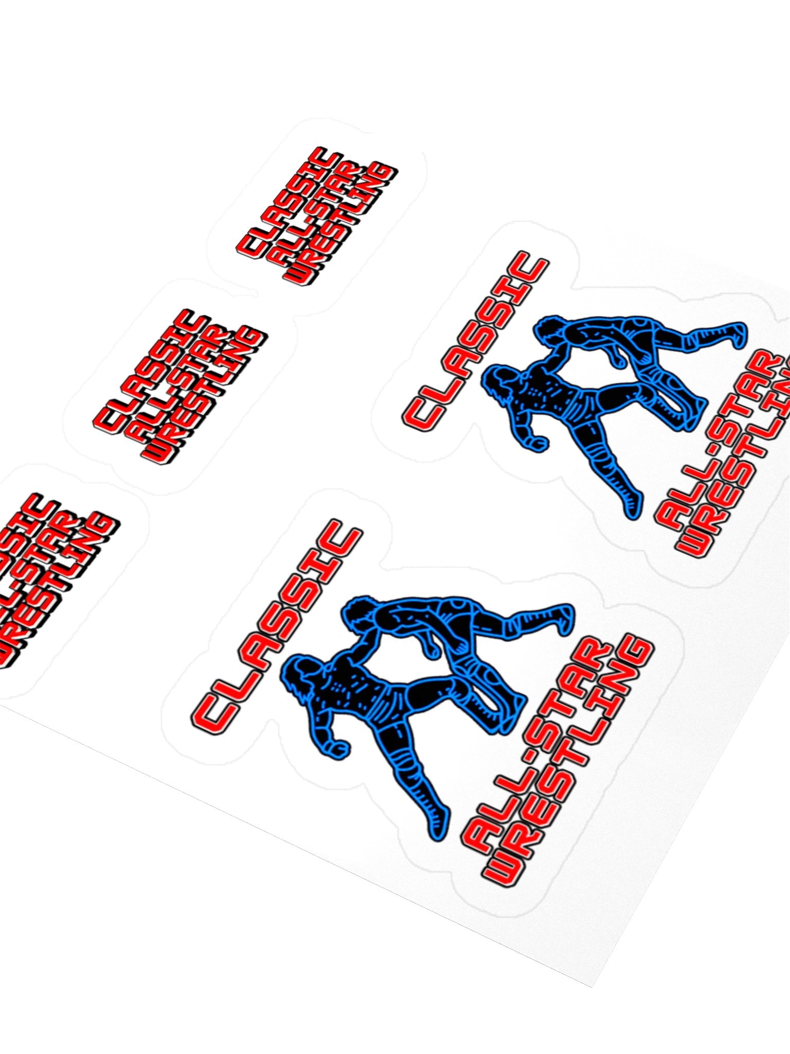 Classic All Star Wrestling Kiss Cut Sticker Set product image (7)