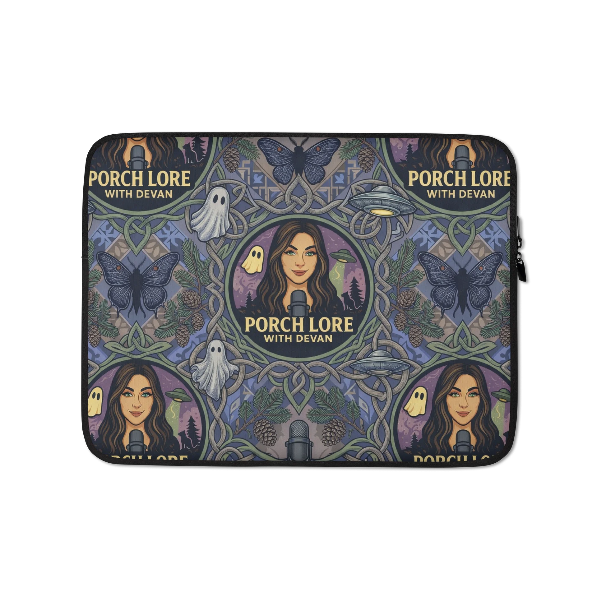 PORCH LORE DEVAN PERIWINKLE MOTH LAPTOP SLEEVE product image (1)