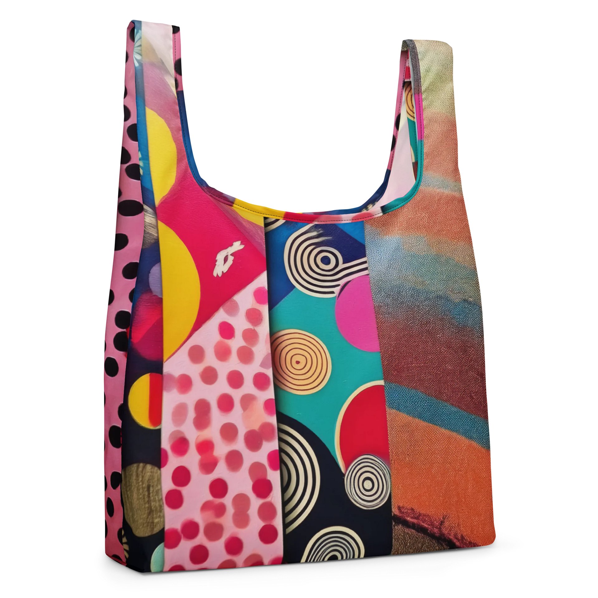Vibrant Geometric Delight Shopping Bag product image (4)