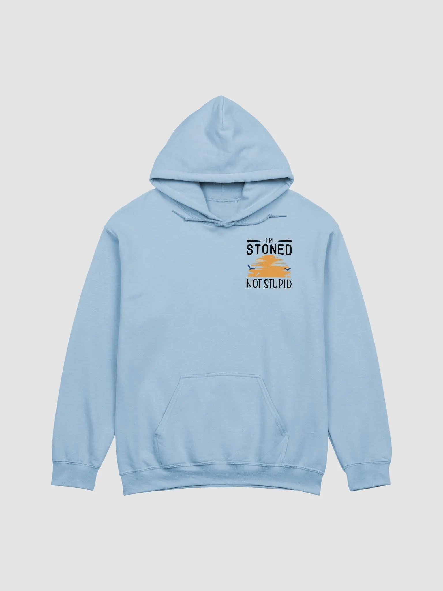 Sunset Im Stoned, Not Stupid Hoodie front and back product image (3)