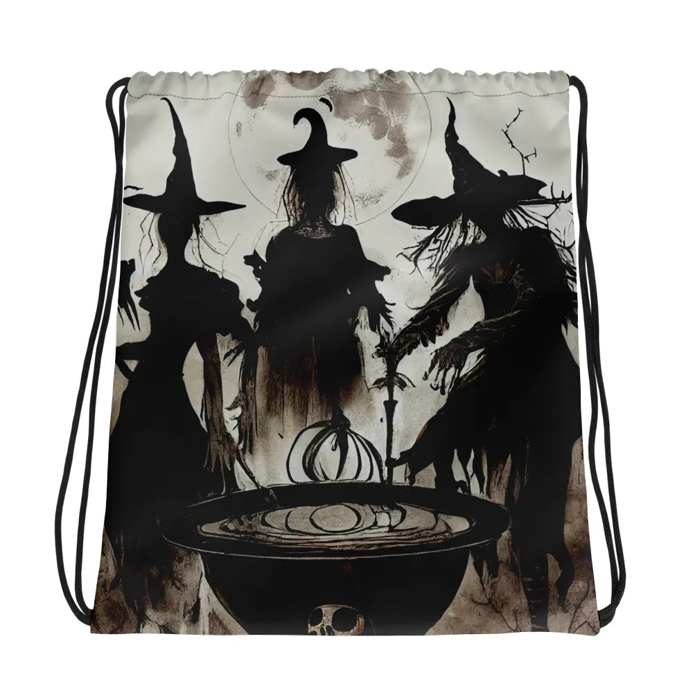Moonlit Coven Drawstring Bag product image (1)