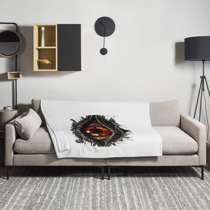 Color Eyes of Imagination Back Throw Blanket product image (1)