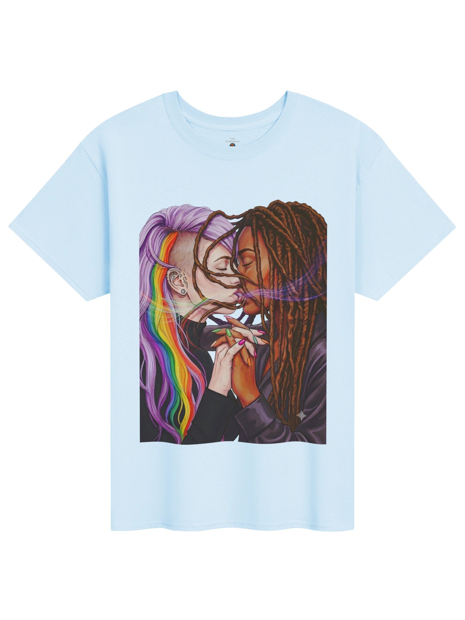 Rainbow Kiss Illustration Tee product image (1)