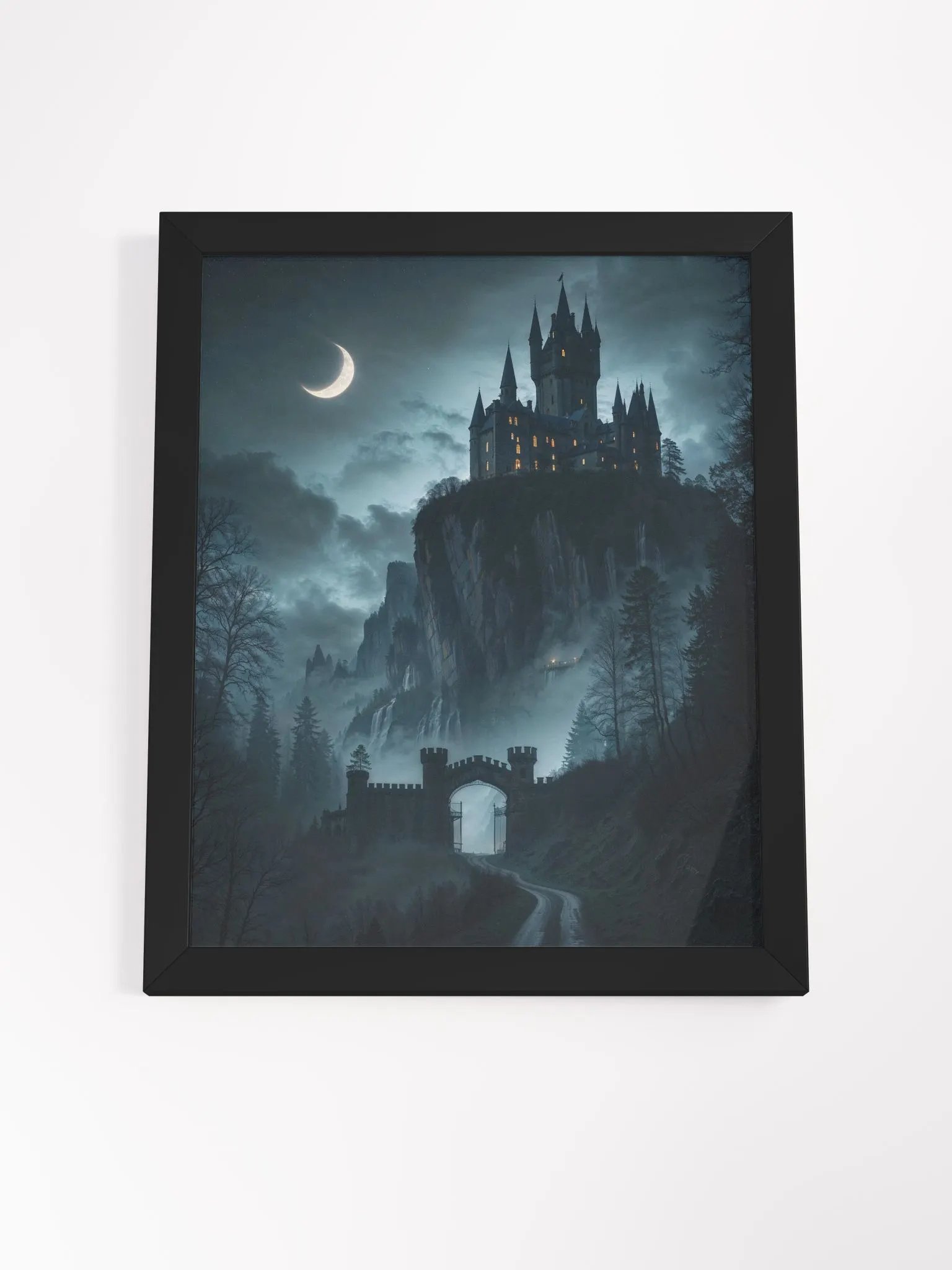 Gothic Moonlit Castle Framed Print product image (20)