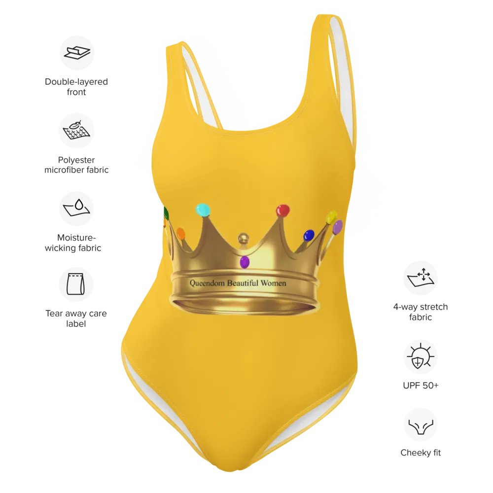 Queendom Beautiful Women Gemstone Crown Swimsuit/ Gold (TM) product image (10)