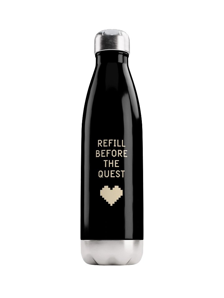 Refill Before the Quest Water Bottle | Gamer Hydration & Spoonie Bottle product image (1)